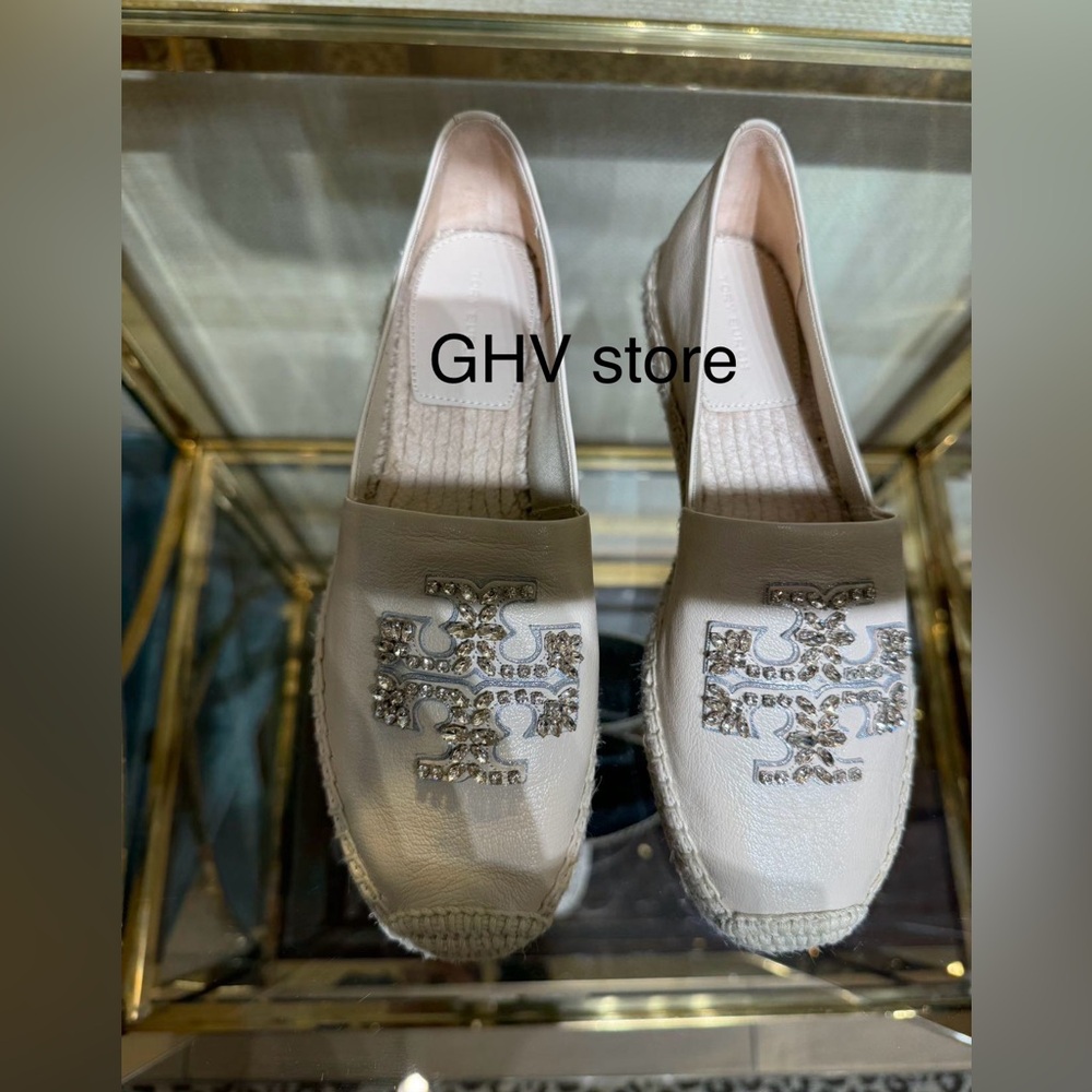 Tory Burch Beige Espadrille Flats - Picture 2 of 4